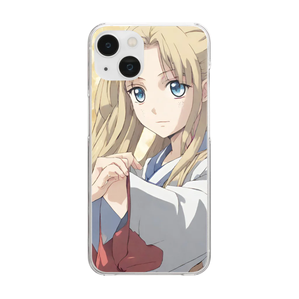 the blue seasonの岡本 麻子（おかもと あさこ） Clear Smartphone Case