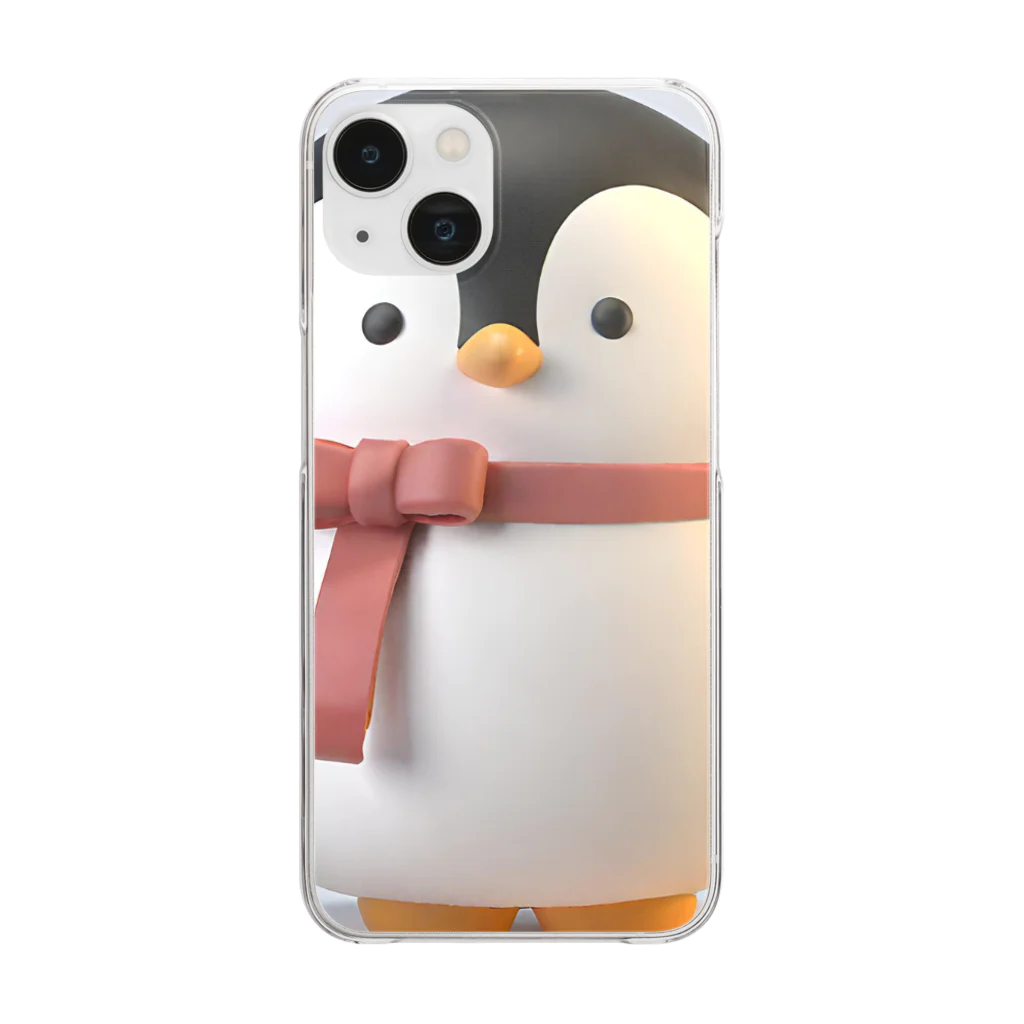 Momo Magicの癒しペンギン Clear Smartphone Case