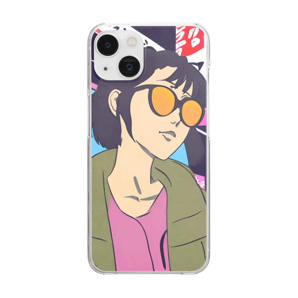 sunglass girlのsunglass girl 街編 Clear Smartphone Case