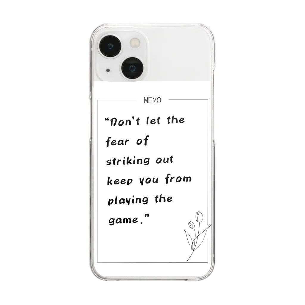 Live_Fullyのmotivation words Clear Smartphone Case