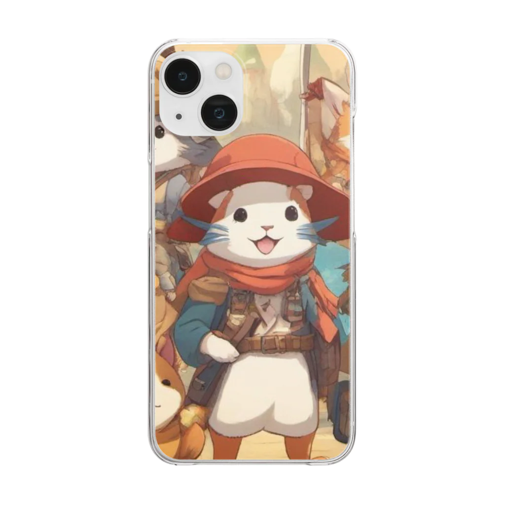 Ryuu_0925のキュートなキャラクターたちの冒険 Clear Smartphone Case