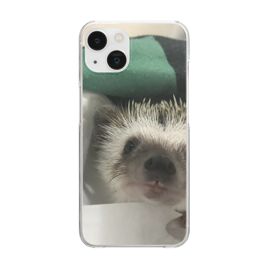 🐉しんや(進也)🐉のハリネズミのイブちゃん Clear Smartphone Case