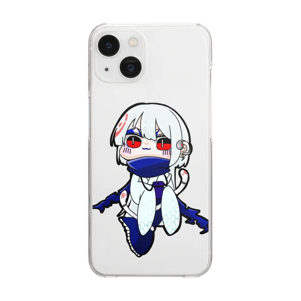 Janomenomeのごきげんなじゃのめさん Clear Smartphone Case