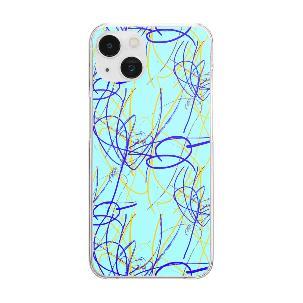 Rくん(落書きアート)の落書きNo.7 Clear Smartphone Case