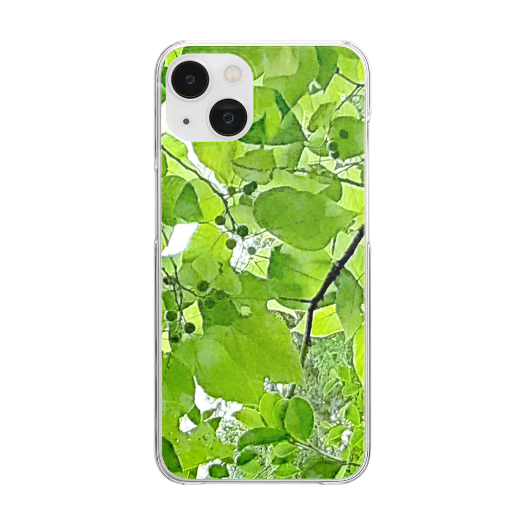 Hanamusubi001の森のエメラルド Clear Smartphone Case