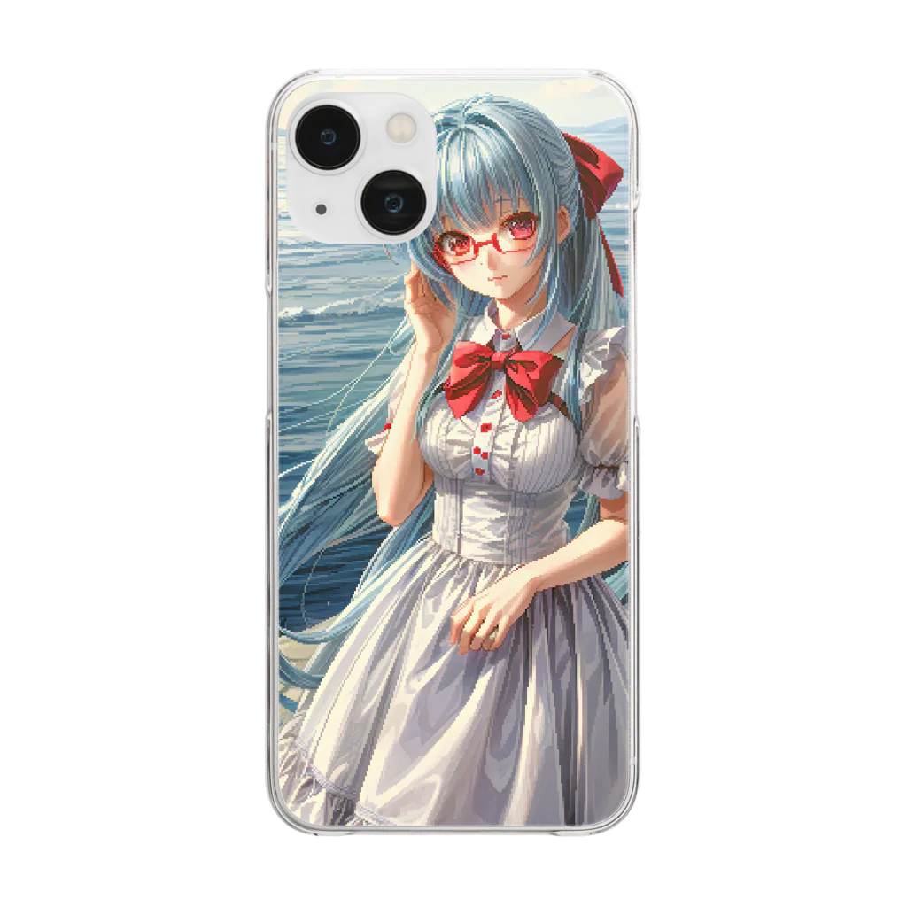 川碕いつき@バ美肉ゲーム実況者Vtuberの崖の上の少女 Clear Smartphone Case