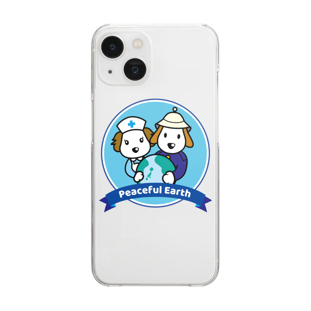 Link Creation online SHOPのPeaceful Earth Clear Smartphone Case