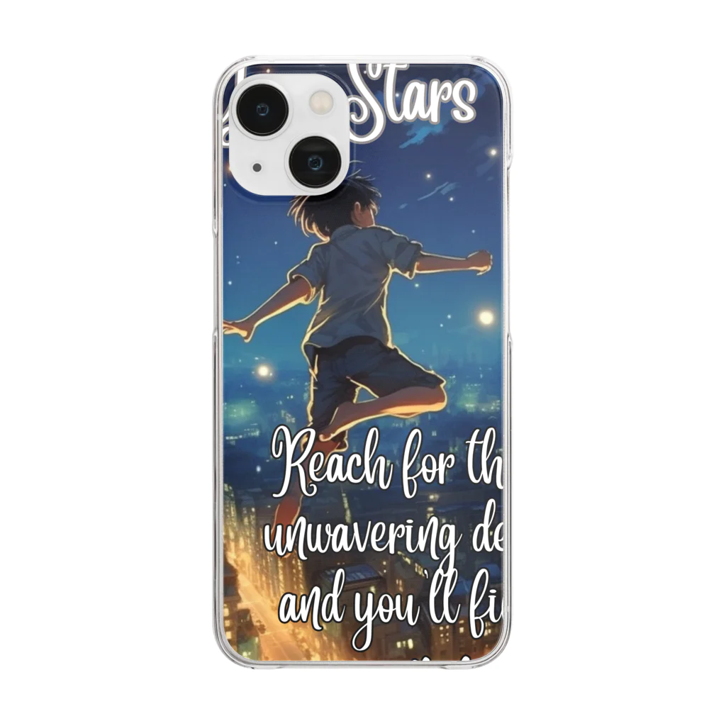 Natures thingのchase your stars Clear Smartphone Case