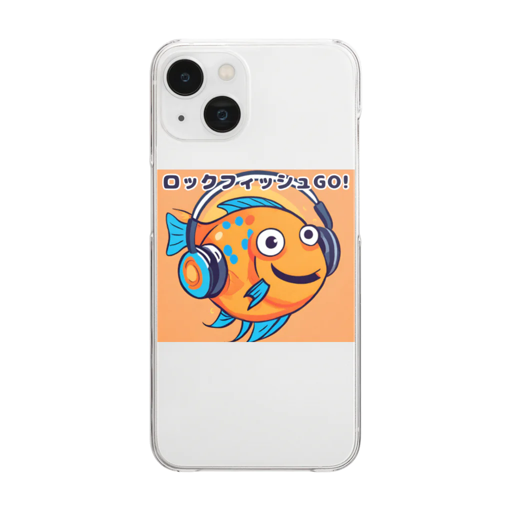 アジンガーのロックフィッシュGO! Clear Smartphone Case