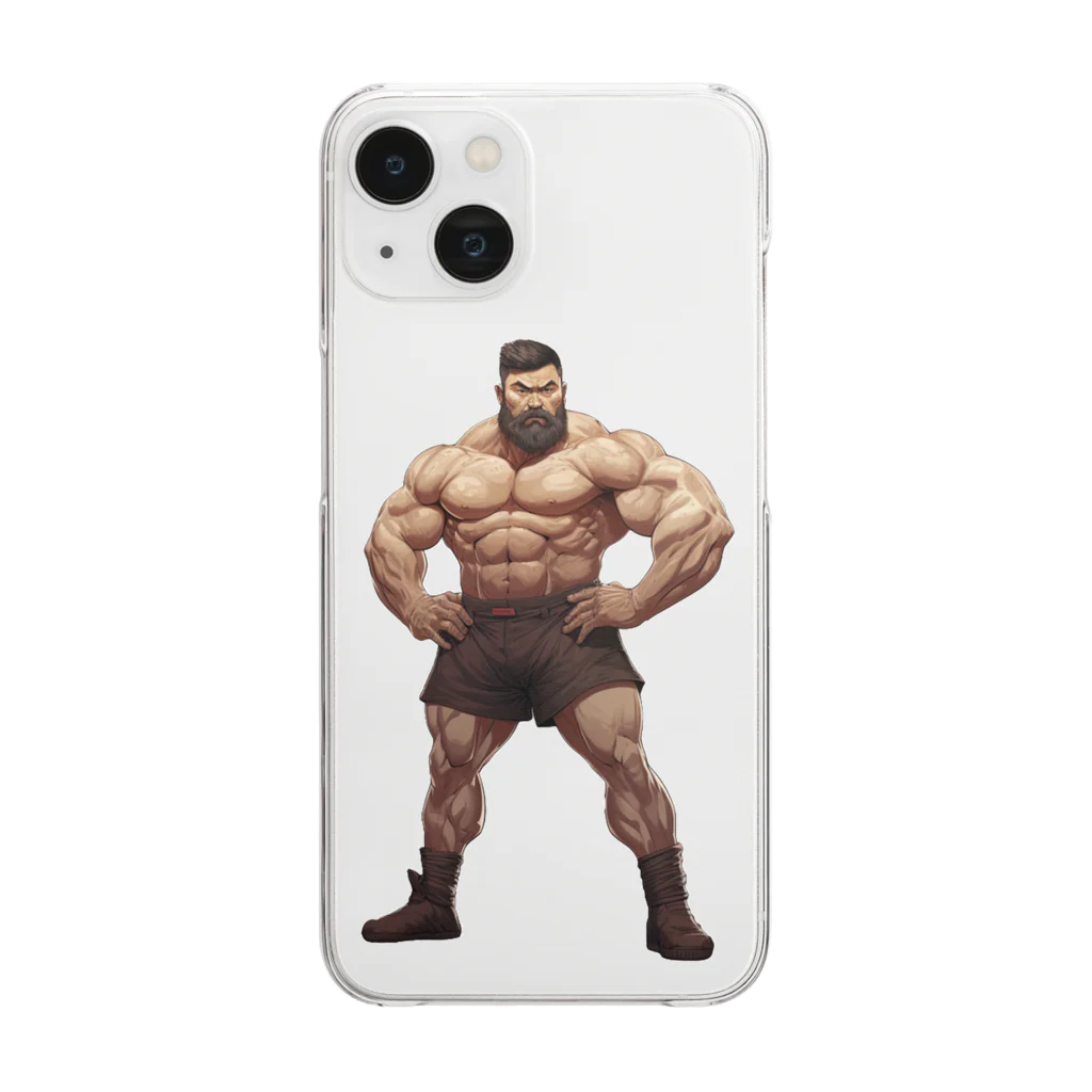 BULKUP MONSTERのゴリマッチョ Clear Smartphone Case