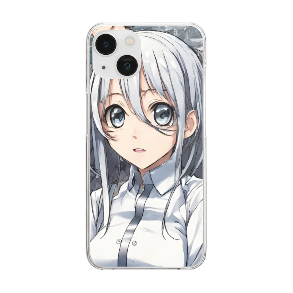 もふもふの美少女リーダーグッズ Clear Smartphone Case