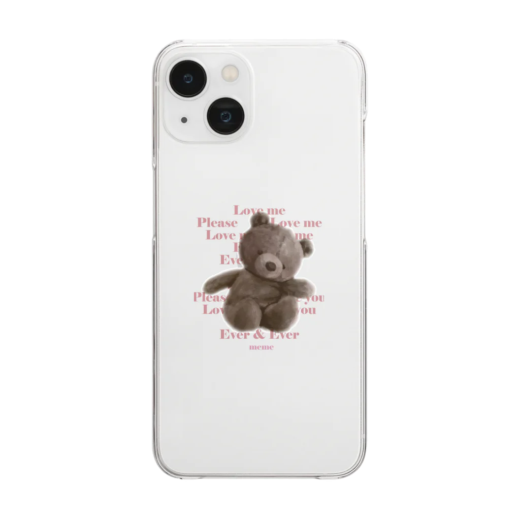 メメくんのグッズ♡のmemeくん♡ Clear Smartphone Case