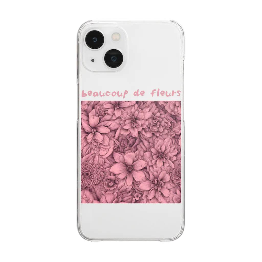 kazu_gのサクラ色の花園 Clear Smartphone Case