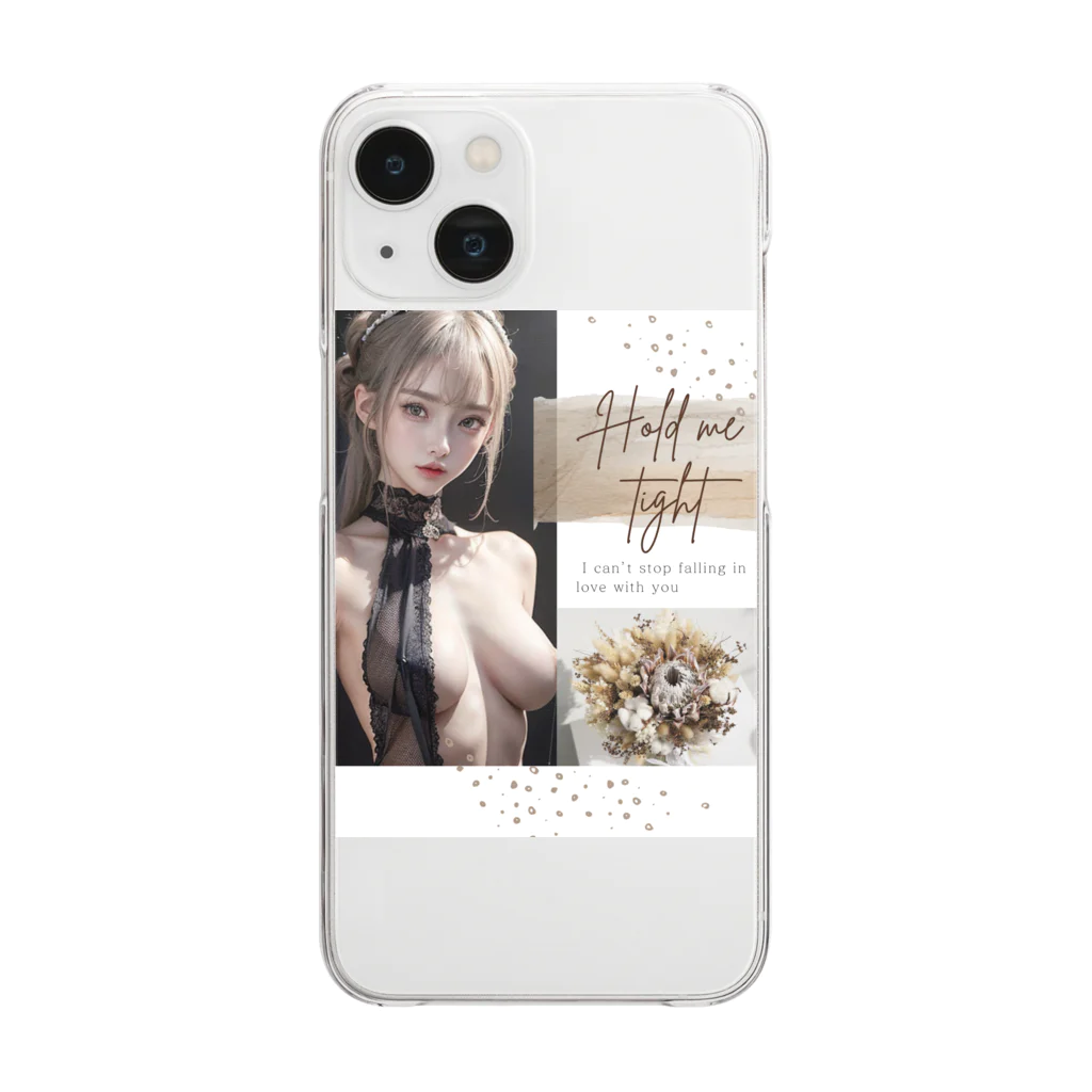 sounya sounyaの美女 図鑑（ホールド） Clear Smartphone Case