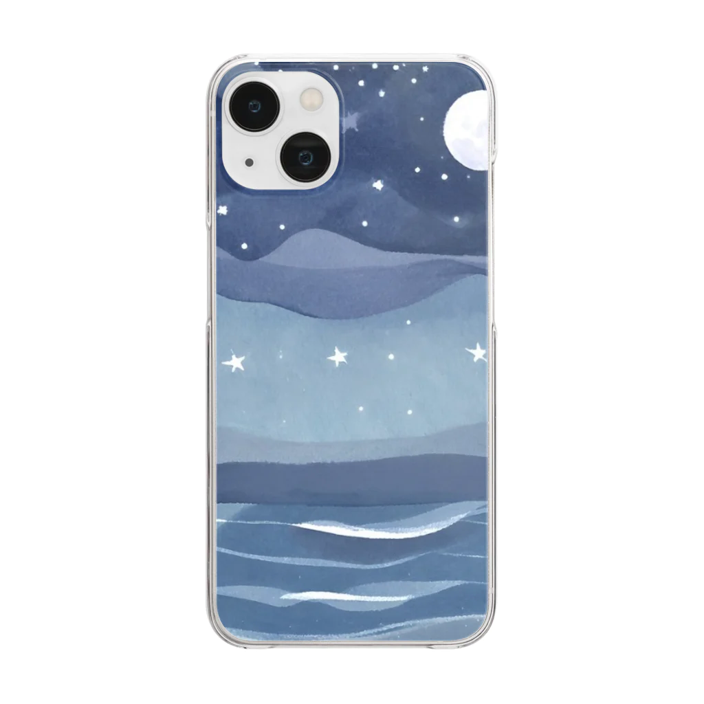 kgymの星空の夜 Clear Smartphone Case