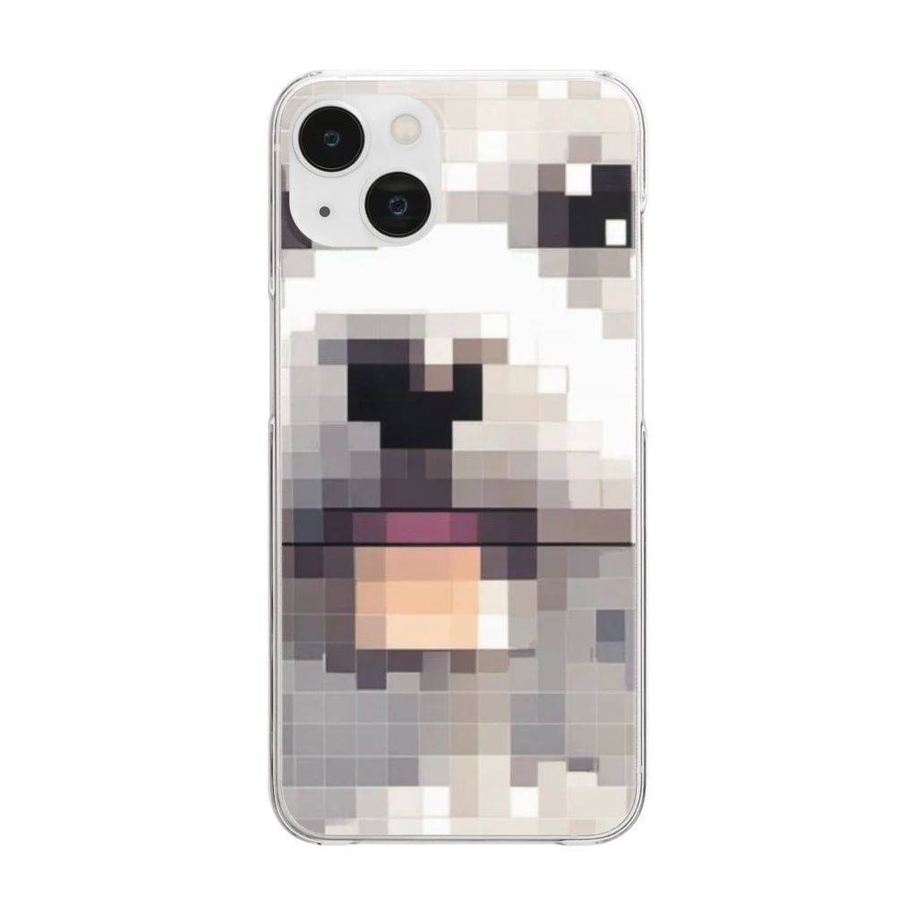 SHOP かわいいやのマルチーズ（ドット） Clear Smartphone Case