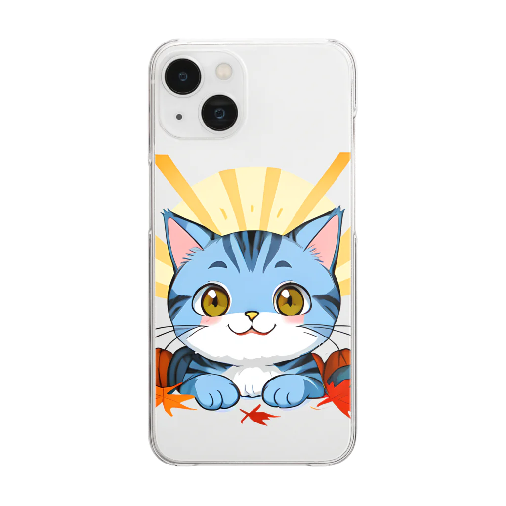 こひさま ショップ - 陽だまりの笑顔のねこのおーたむ Clear Smartphone Case