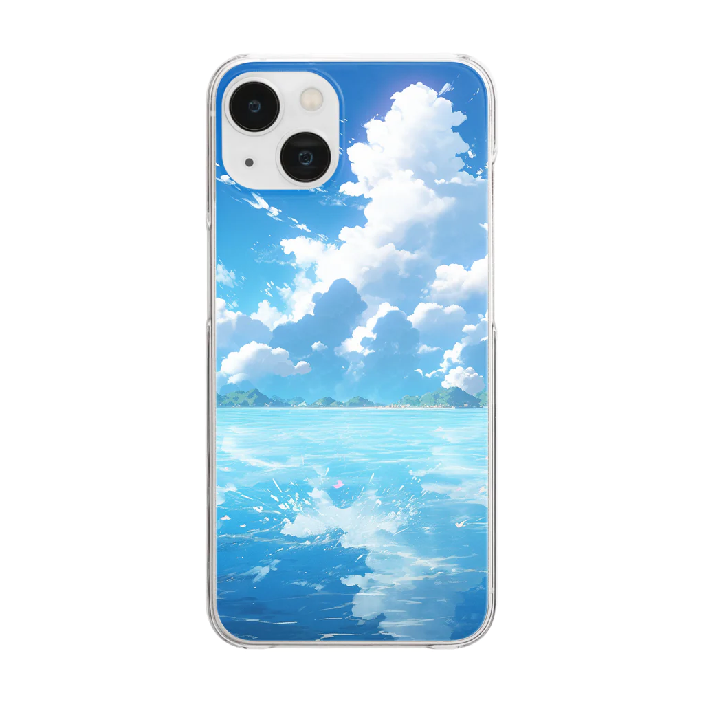 デジタルトレジャーボックスの青空 Clear Smartphone Case