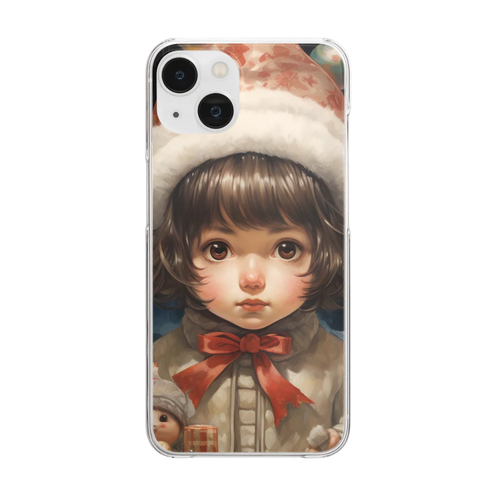 kobura05の星降る夜のクリスマスイノセンス Clear Smartphone Case