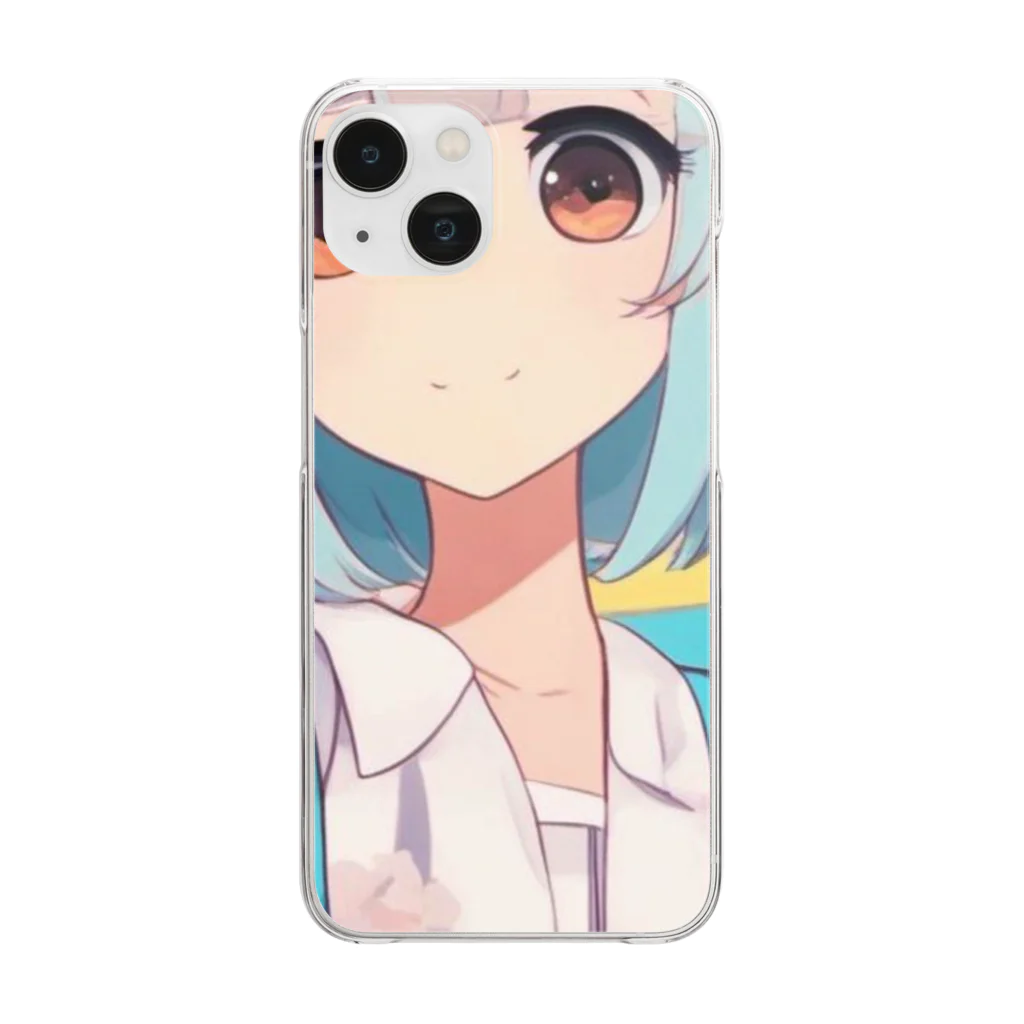 yamnetの季節をテーマにした美しいイラスト Clear Smartphone Case