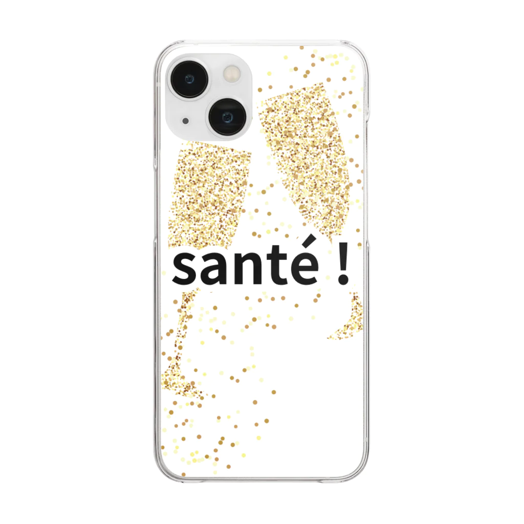 ageha(アゲハ)のsanté ! (乾杯) Clear Smartphone Case