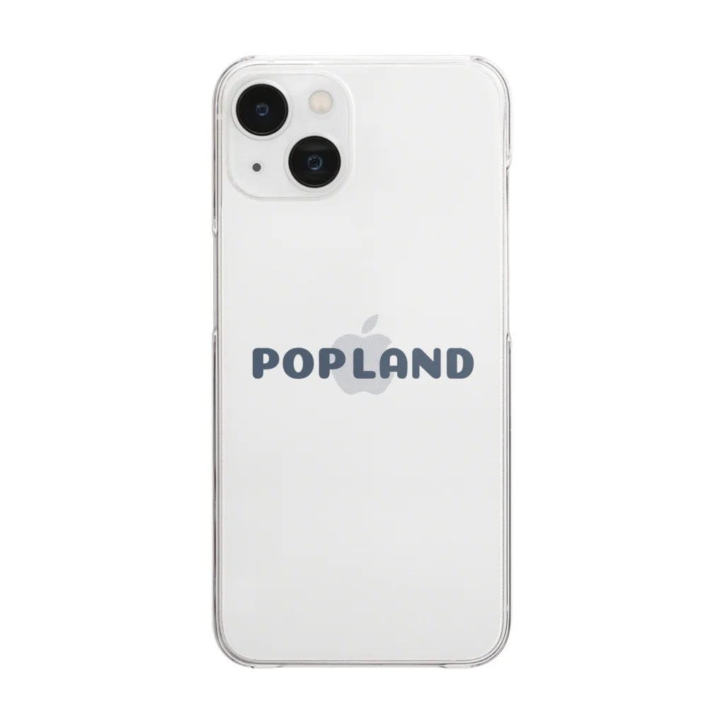 [公式]Poplandストア - なにげない日常にワクワクをのPOPLANDロゴ Clear Smartphone Case