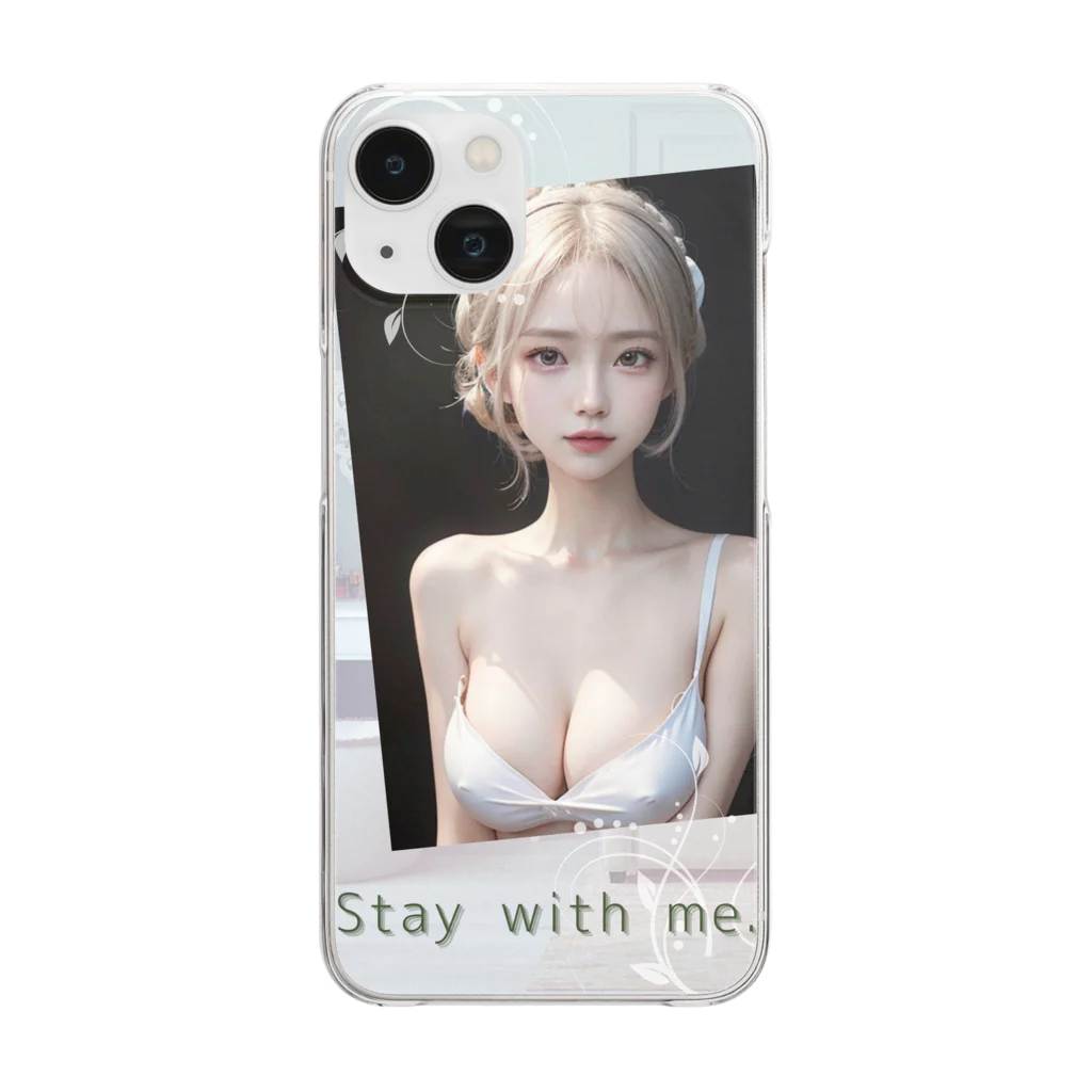 sounya sounyaの美女 図鑑（Stay with me.） Clear Smartphone Case