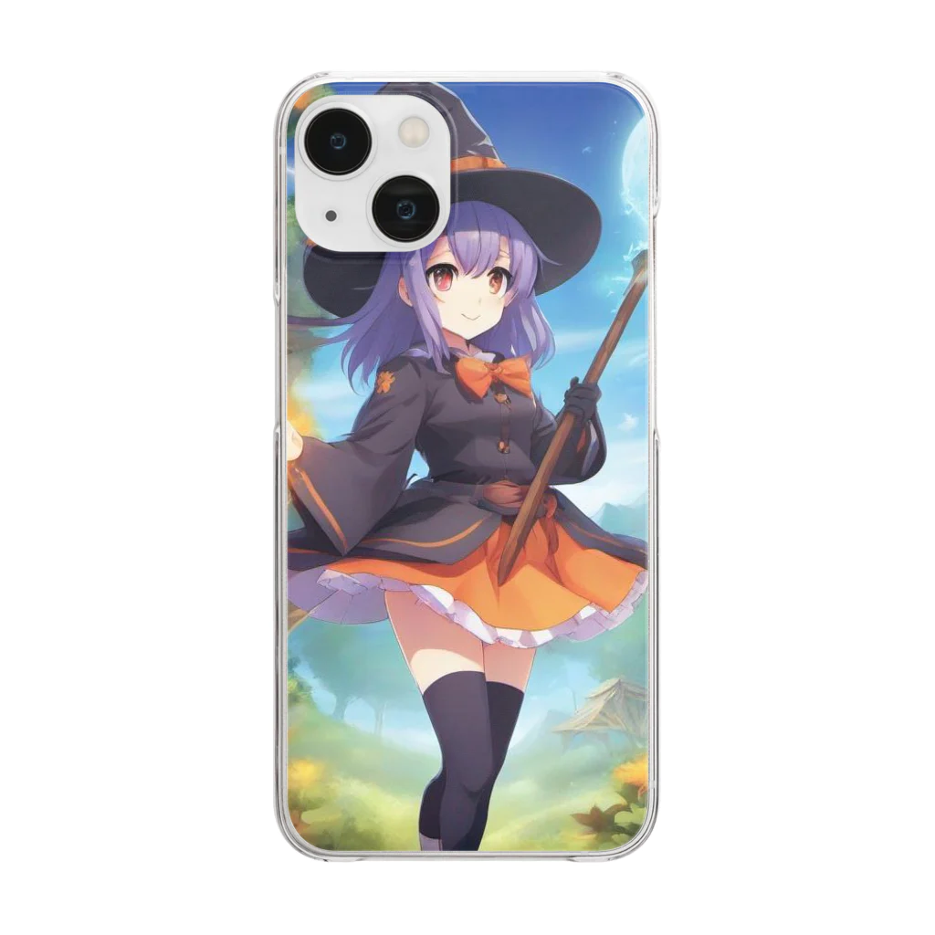 Enigma_Whispererの見習い魔女っ娘 Clear Smartphone Case