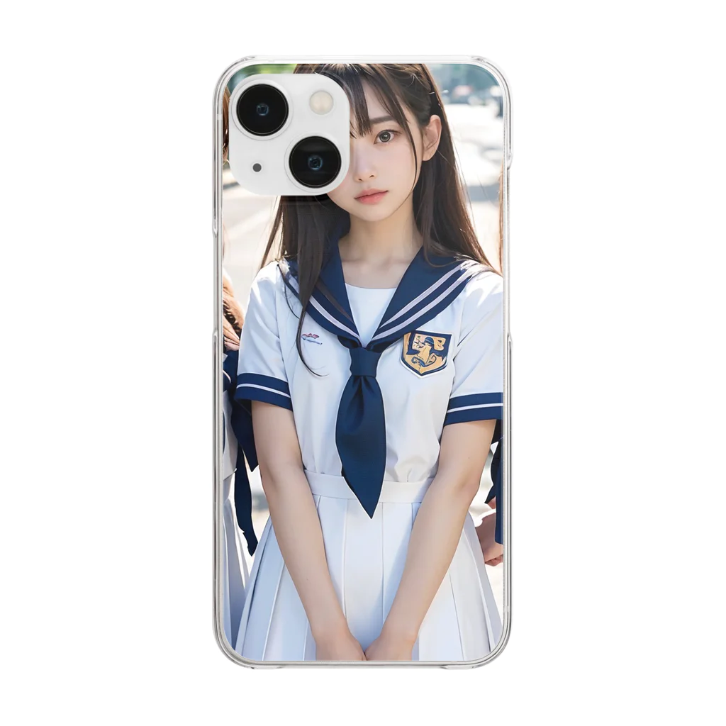 awunのAI美女　 Clear Smartphone Case