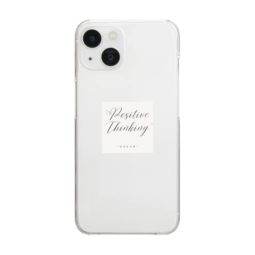 "Positive Thinking"の"Positive Thinking" Clear Smartphone Case