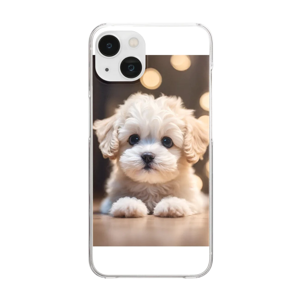 MESAMESAの可愛い子犬 Clear Smartphone Case