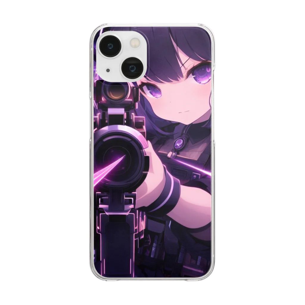 anazawaのエミリアは銃口を向けない Clear Smartphone Case