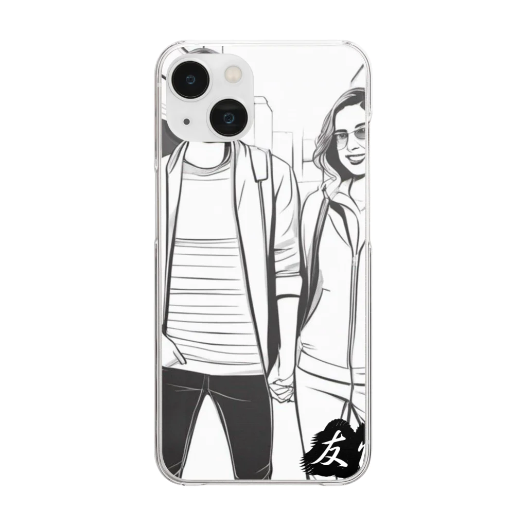 jimnistのkanji Clear Smartphone Case