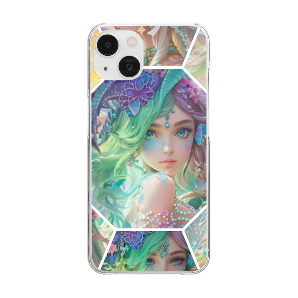 💖宇宙整体♪🌈♪こころからだチャンネル♪💖のuniversal mermaid  REINAの心の旅 Clear Smartphone Case