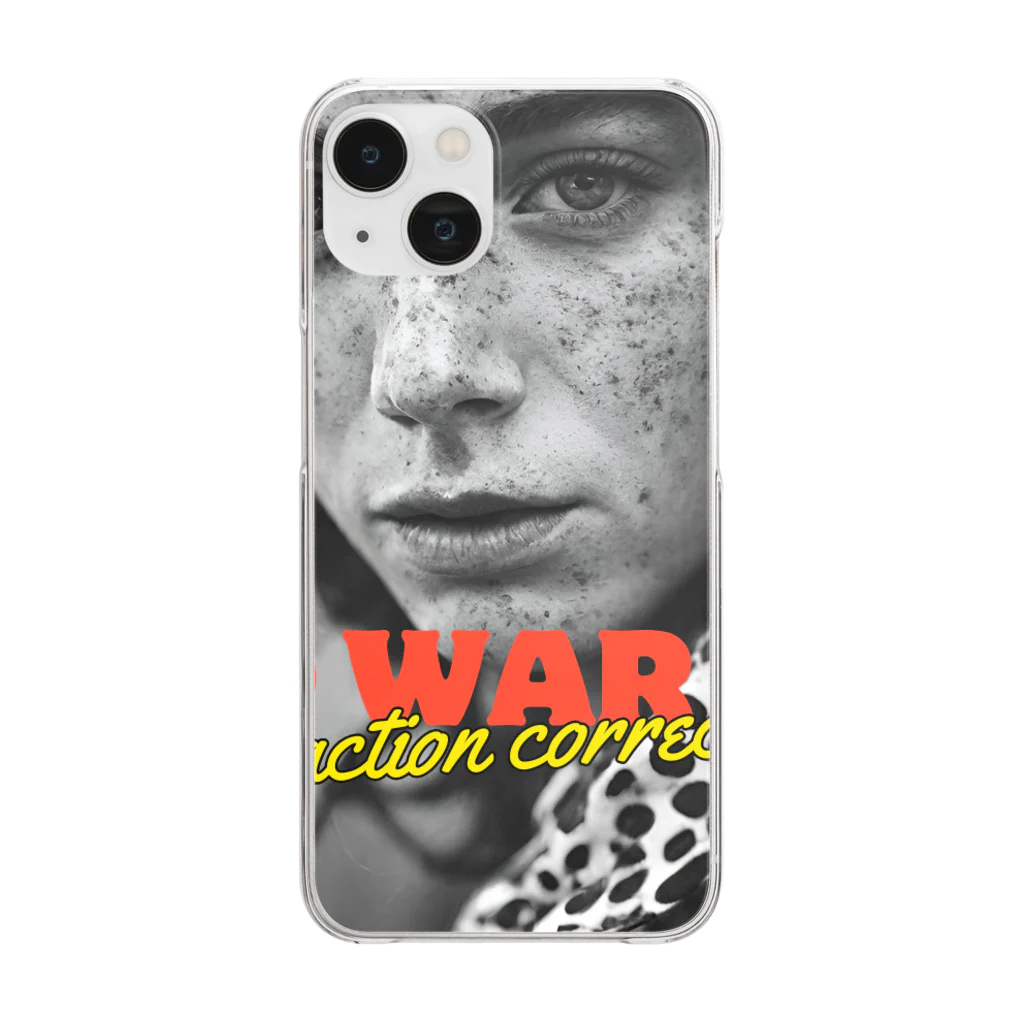 MAZURO SHOPのNO WAR Clear Smartphone Case