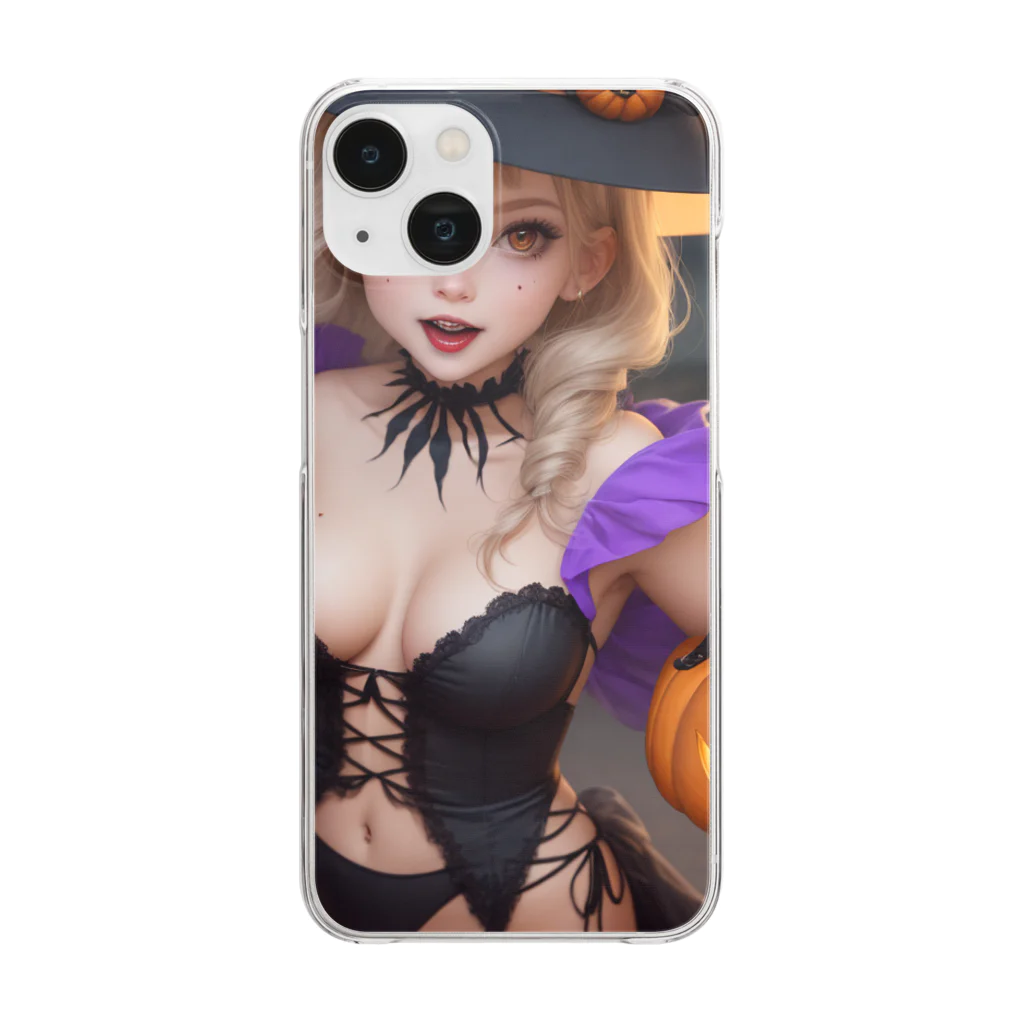 Gereroのハロウイーン魔女 Clear Smartphone Case