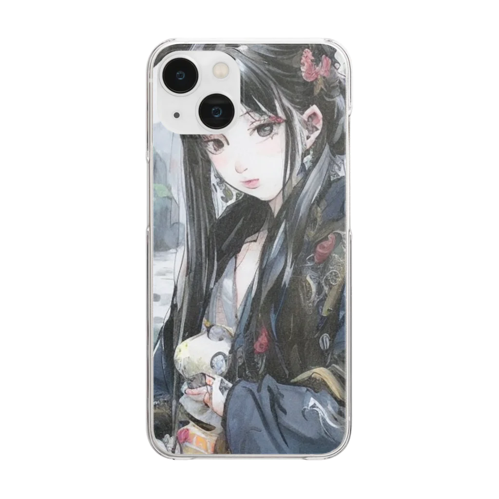 Gereroの美しいゴシック様式の女性 Clear Smartphone Case