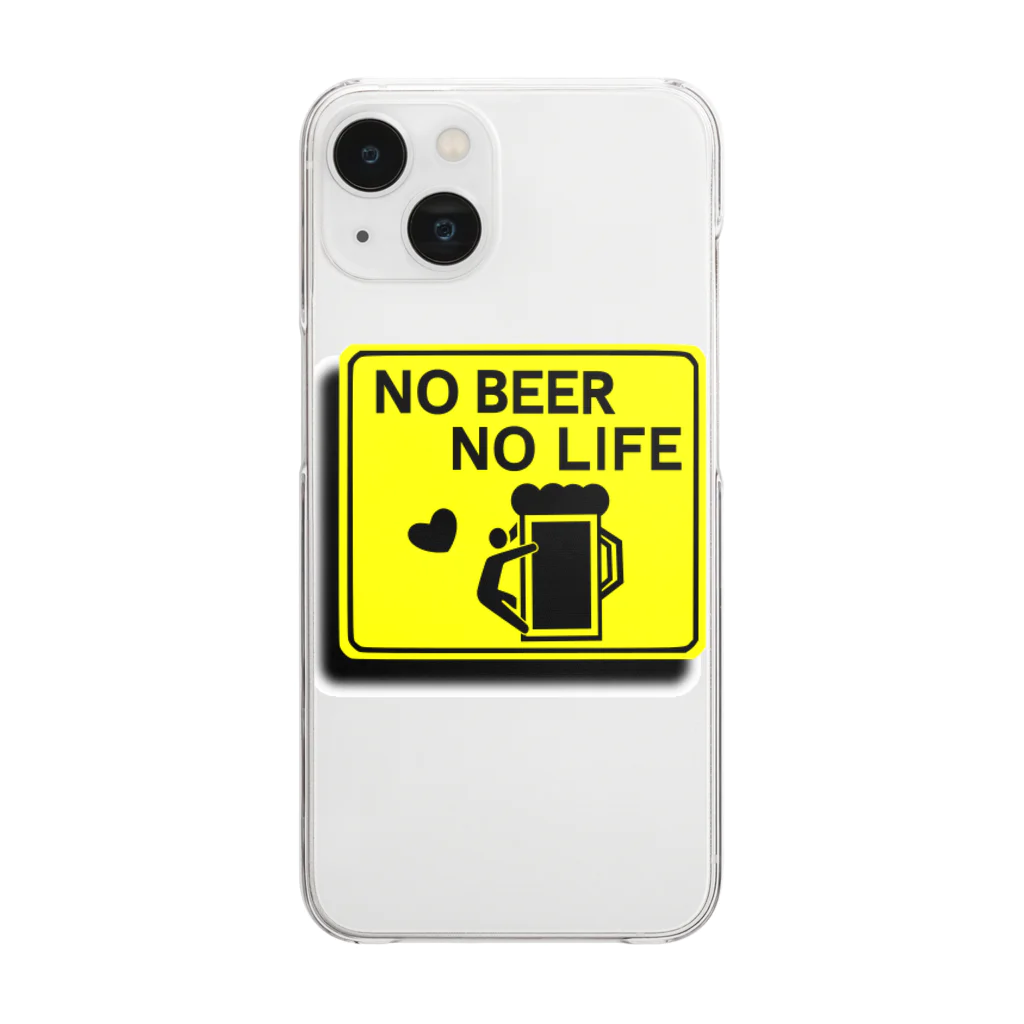 ようようよのNO BEER NO LIFE Clear Smartphone Case