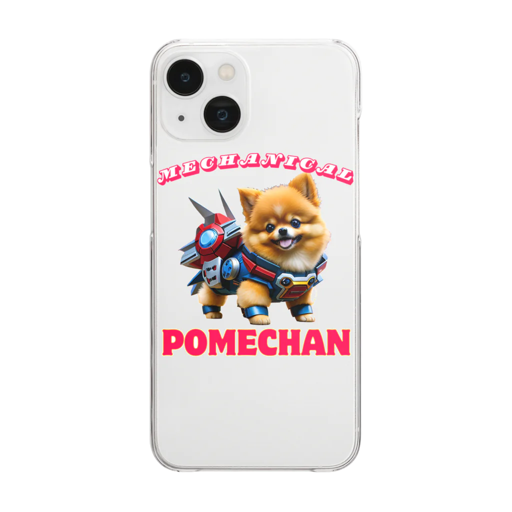 Pom-Dog'sのメカニカルポメちゃん Clear Smartphone Case