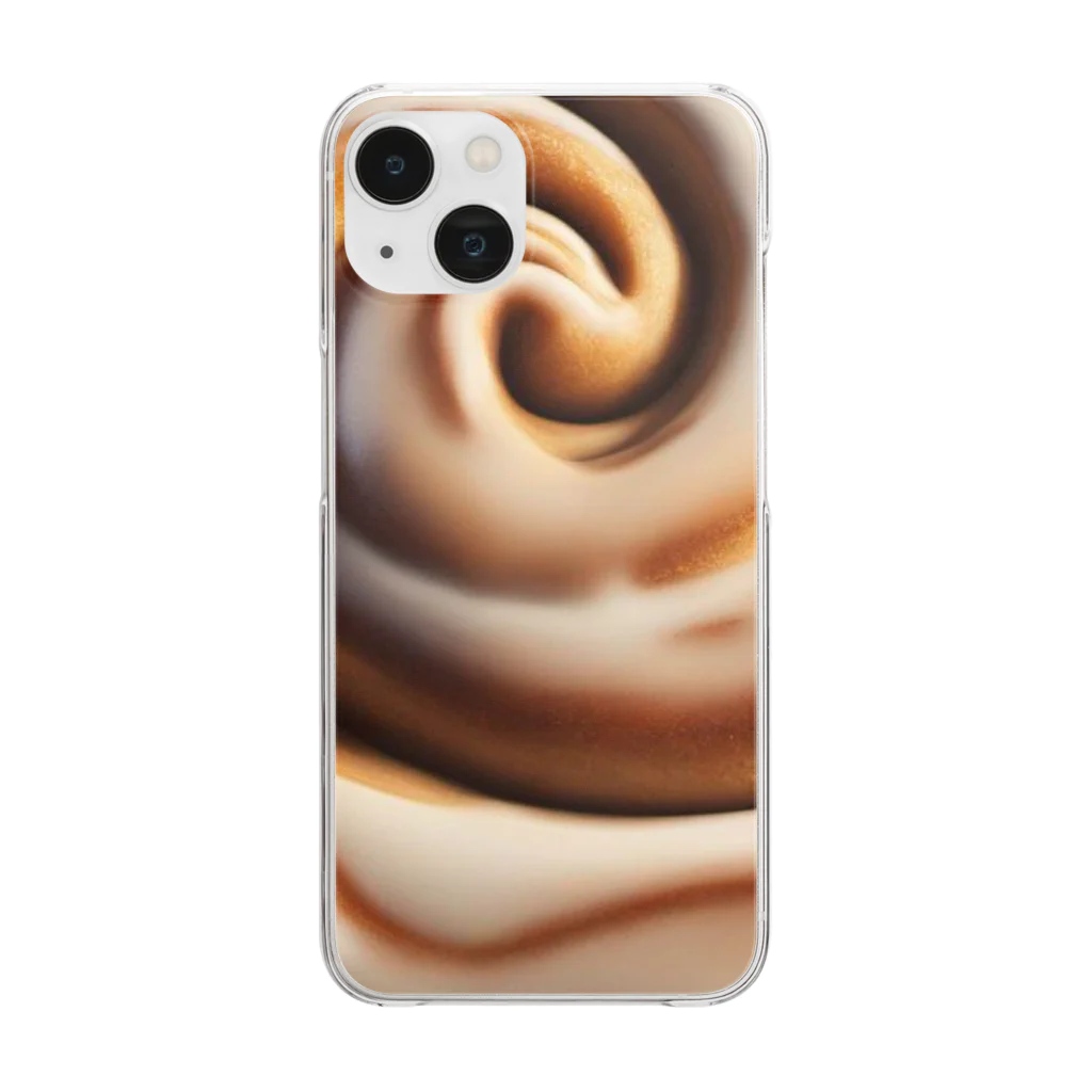 千裕アトリエ（いつもありがとう）のシナモンロール（Cinnamon Roll） Clear Smartphone Case