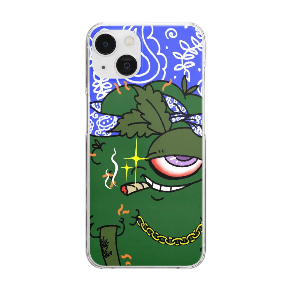 UPINSMOKEのBUDS MONSTER  Clear Smartphone Case