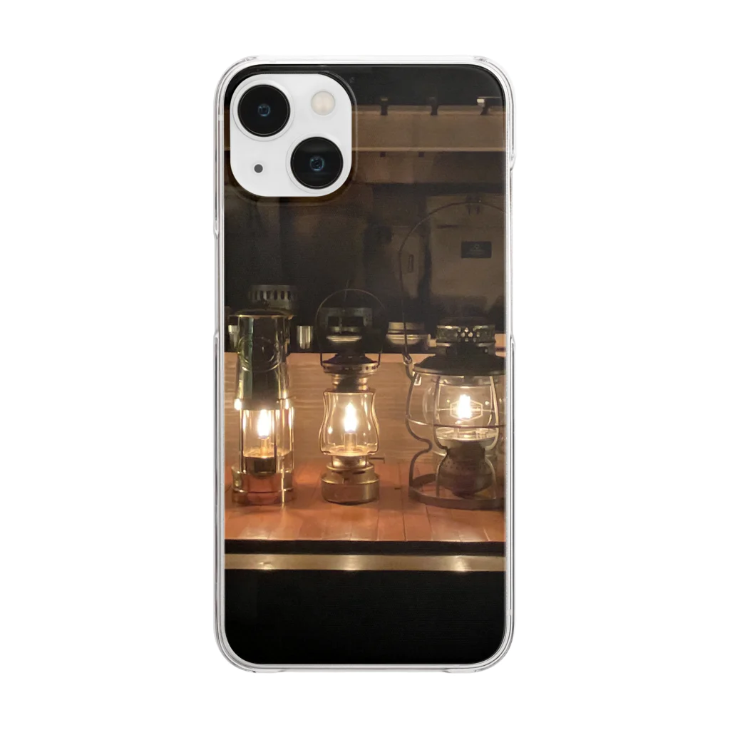 Jesse_Tnk Camp Shopの愛しいオイルランタン達 Clear Smartphone Case