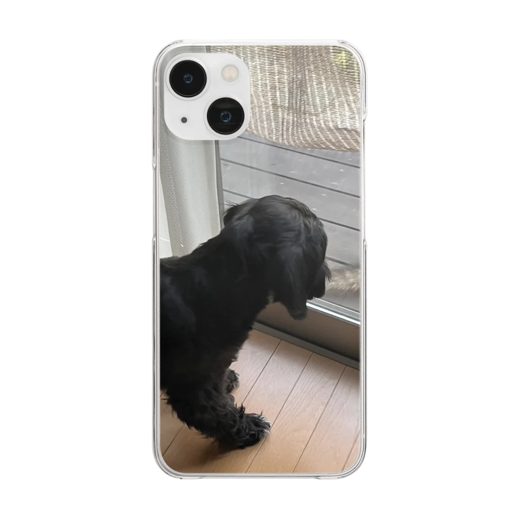 ikeikesawaの犬の弦之助（げんのすけ）スマホケース Clear Smartphone Case