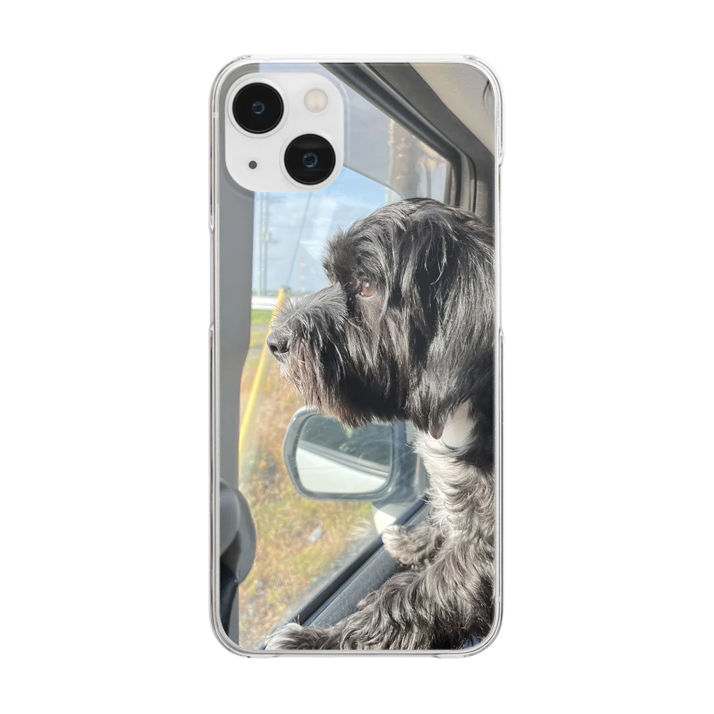 ikeikesawaの犬の弦之助（げんのすけ）ケータイケース Clear Smartphone Case