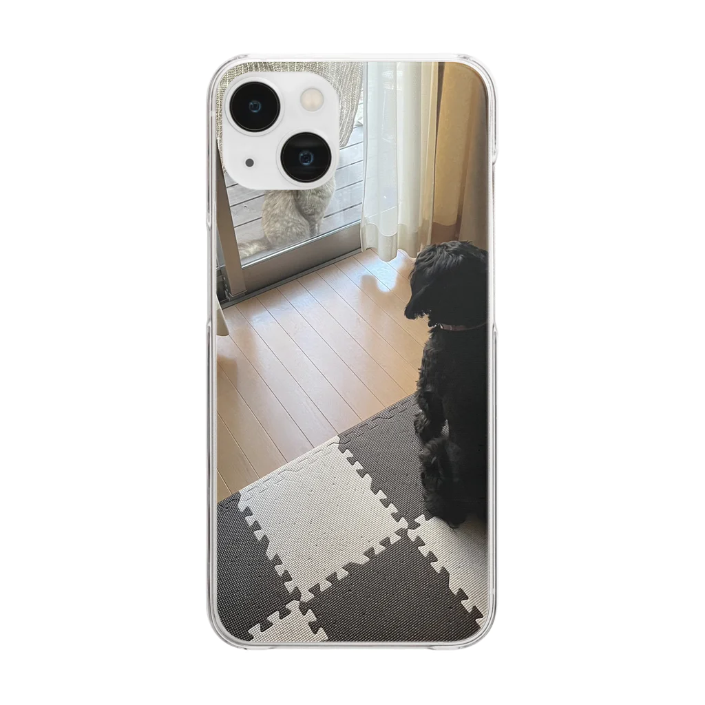 ikeikesawaの犬の弦之助（げんのすけ）ケータイケース Clear Smartphone Case