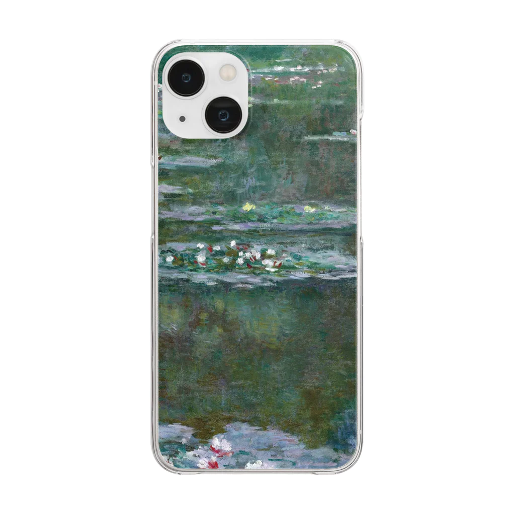 名画館のモネ「睡蓮②」　クロード・モネの絵画【名画】睡蓮シリーズ Clear Smartphone Case