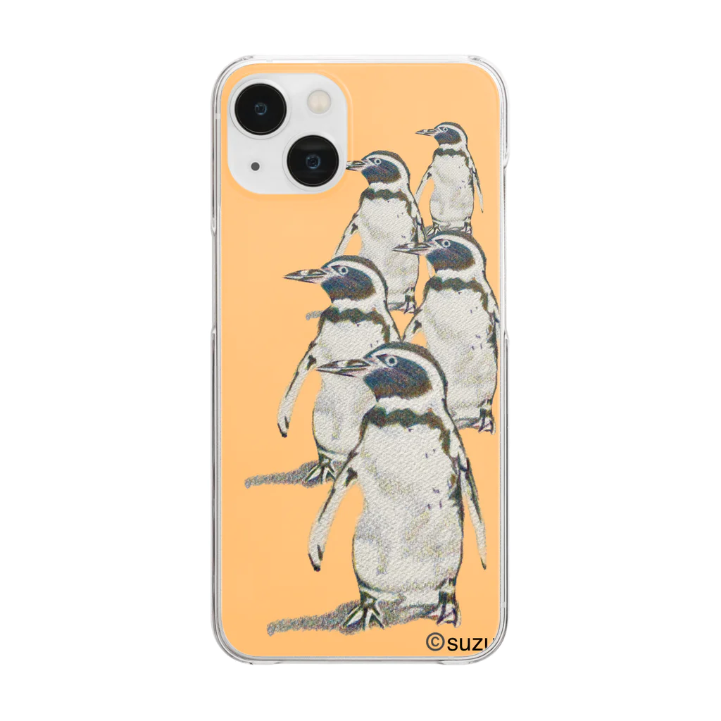 Shiho工房のペンギン軍団 Clear Smartphone Case