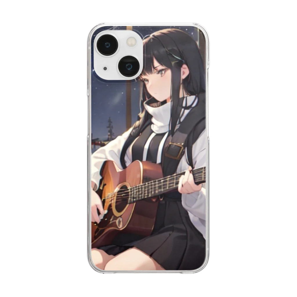 ミネラル太郎のギター少女　リオ Clear Smartphone Case