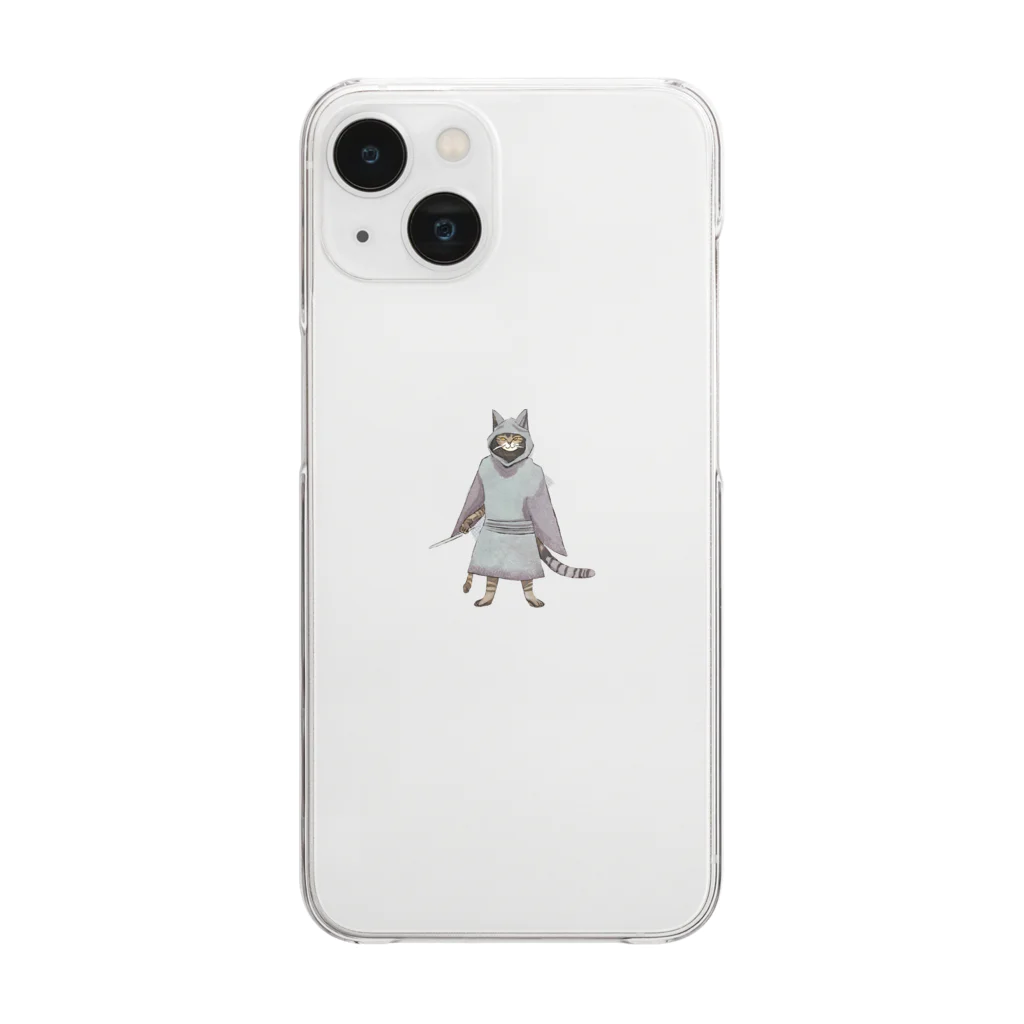 RYOショップの猫戦士 Clear Smartphone Case