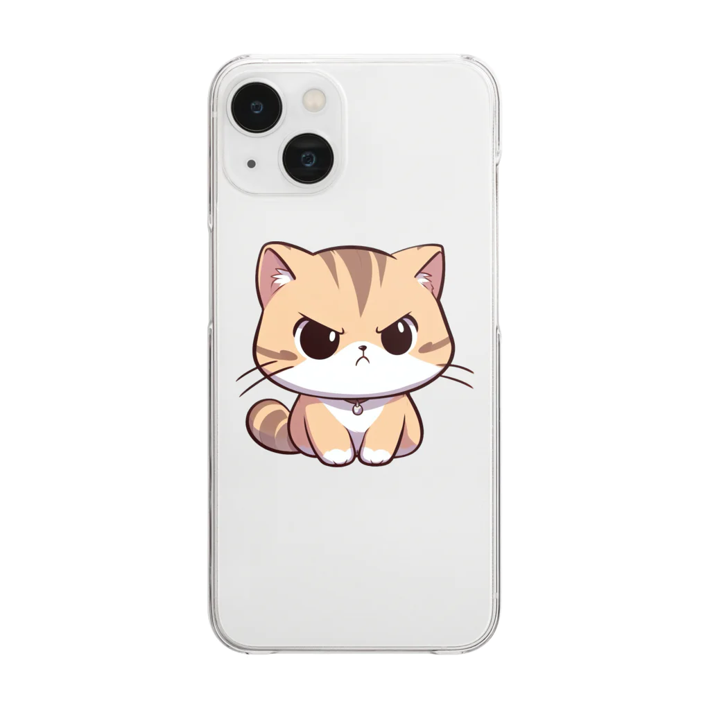 マッハSHOPのAI天風猫(怒1) Clear Smartphone Case